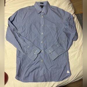 NWOT J Crew Button Down Shirt Blue and White